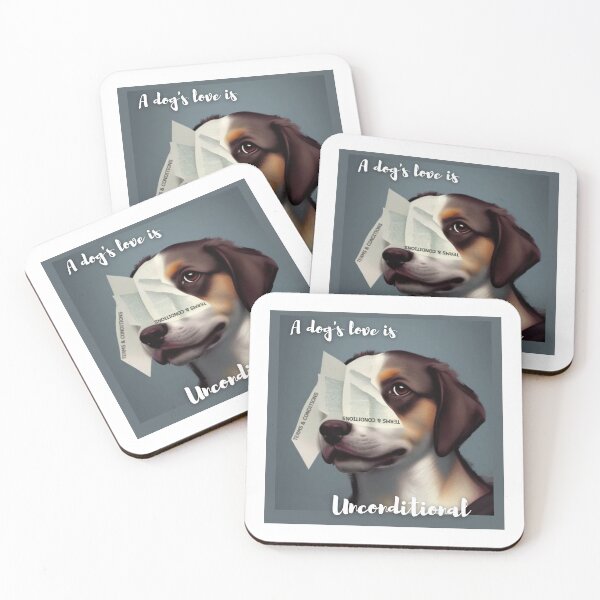 Item preview, A dog's love is unconditional. designed and sold by PhotoDesignNZ.