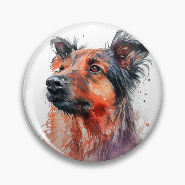 Artikelvorschau, Watercolor Painting of Australian Terrier Small Dog Breed entworfen und verkauft von Nalaxation.