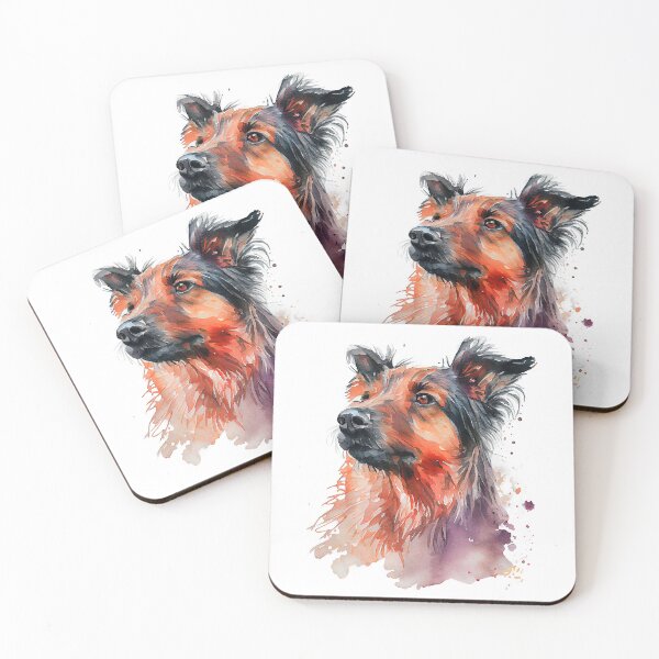 Item preview, Watercolor Painting of Australian Terrier Small Dog Breed designed and sold by Nalaxation.