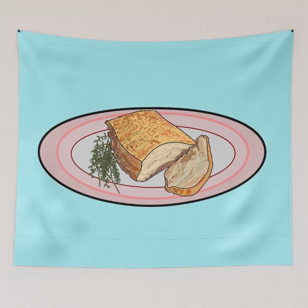 Item preview, Roast pork belly cartoon illustration designed and sold by Misscartoon.