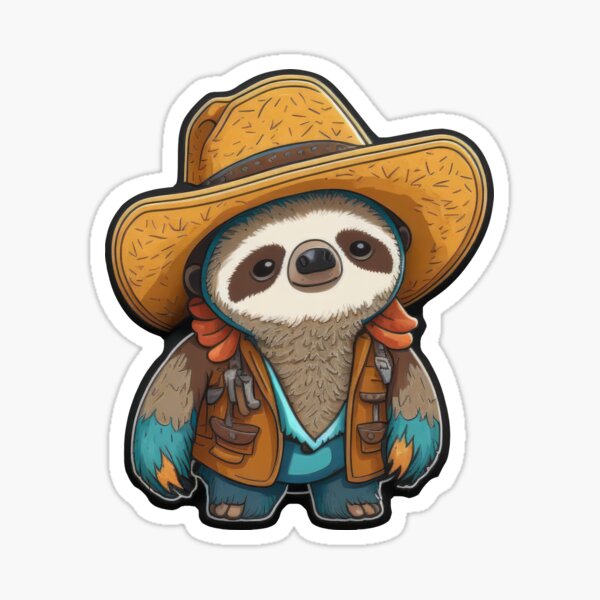 Item preview, Cute Sloth Cowboy designed and sold by NateFellhauer.