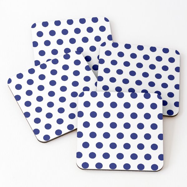 Item preview, Blue Polka Dots on White Background designed and sold by starrylite.