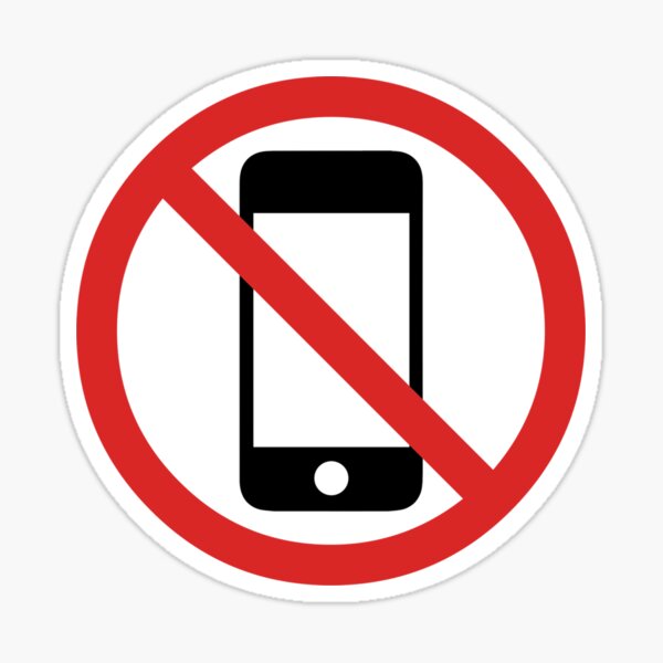 No phone Sticker