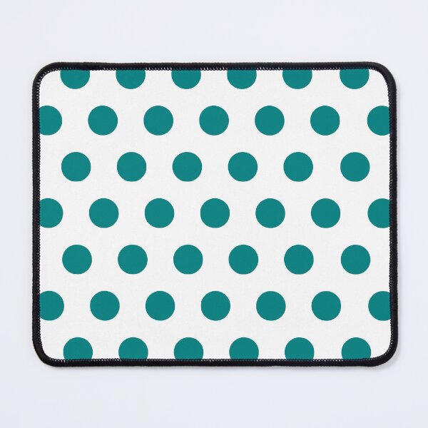 Item preview, Teal Polka Dots on White Background designed and sold by starrylite.