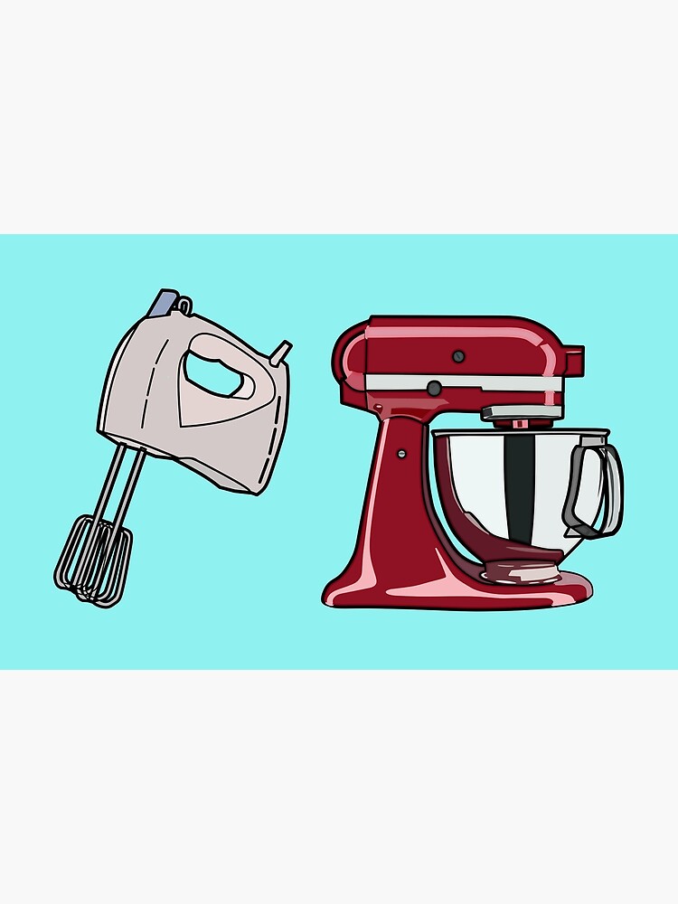 Hand mixer & stand mixer cartoon illustration Greeting Card for Sale by  Misscartoon