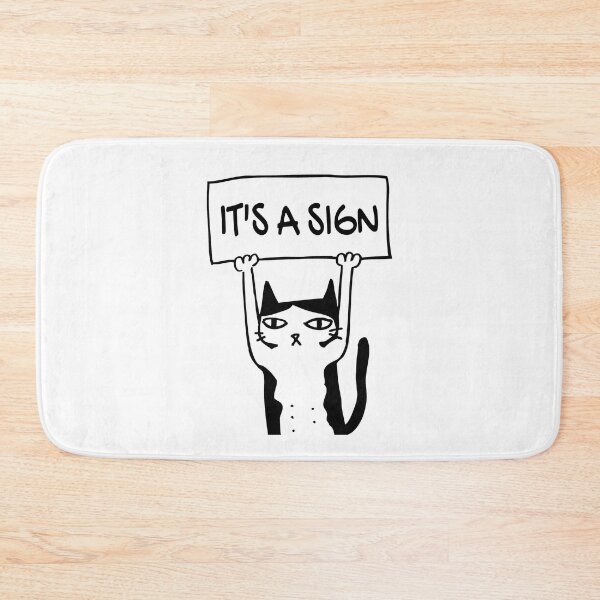 Item preview, This is a Sign Protest Cat designed and sold by blueavocado.