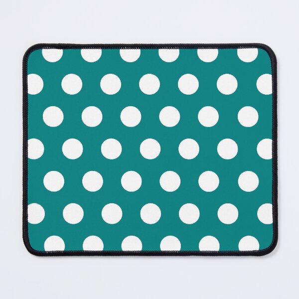 Item preview, White Polka Dots on Teal Background designed and sold by starrylite.