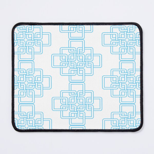 Item preview, Celtic Knot Pattern Sky Blue On White Background designed and sold by burbankdesigns.