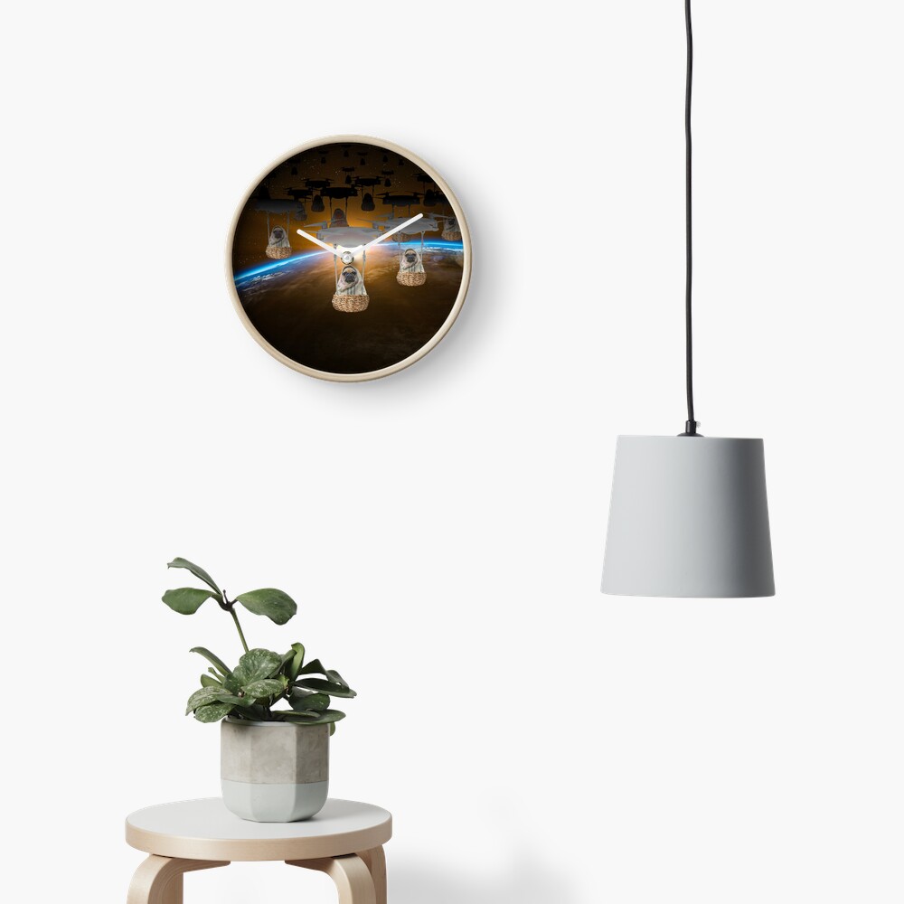 Pugvasion Alien Invasion by Drone Clock