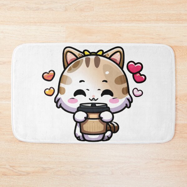 Item preview, Adorable Cat Holding a Cup of Coffee designed and sold by CMHerd.