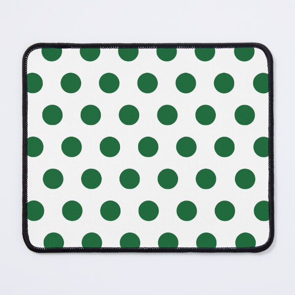 Item preview, Green Polka Dots on White Background designed and sold by starrylite.