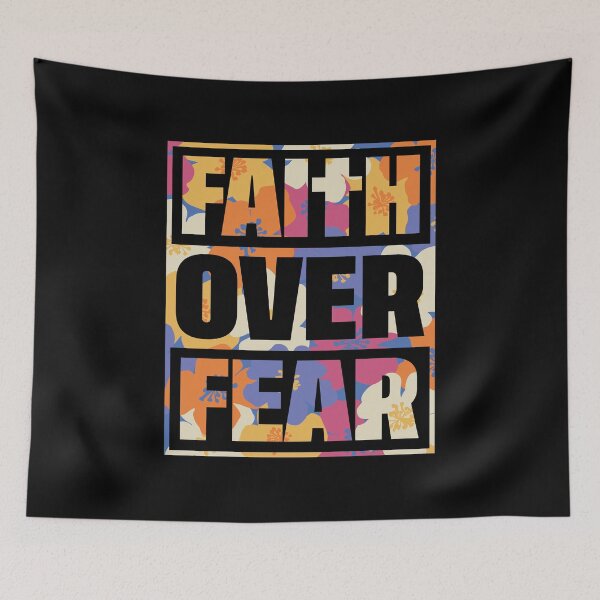 Item preview, Christian Quote Faith Over Fear Typography designed and sold by bolimj.