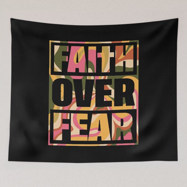 Item preview, Christian Quote Faith Over Fear Typography designed and sold by bolimj.