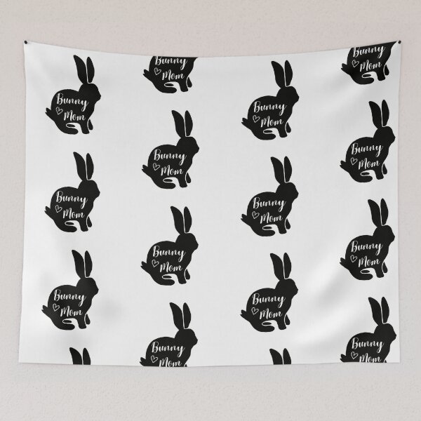 Item preview, Bunny Mom | Black Rabbit Silhouette | Rabbit Mom  designed and sold by bashfulbunnies.