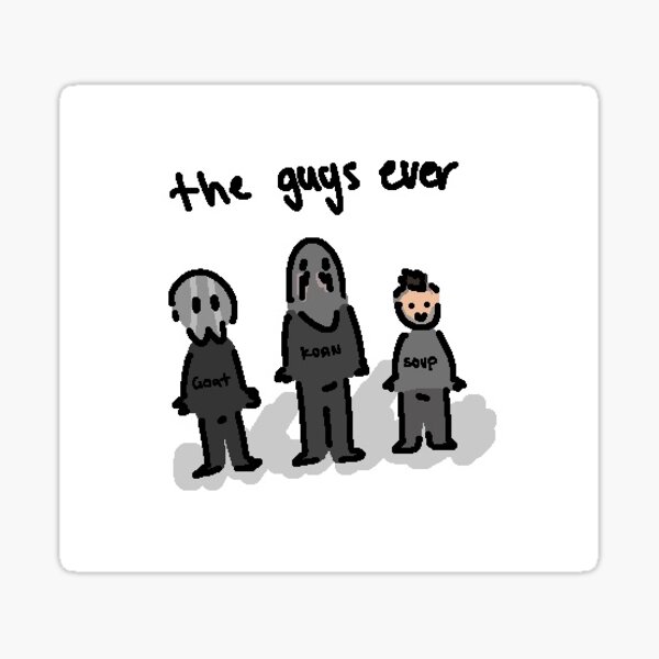 "ghost, konig and soap " Sticker for Sale by moremosspls Redbubble