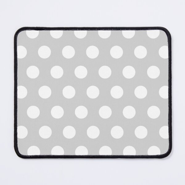 Item preview, White Polka Dots on Light Gray Background designed and sold by starrylite.