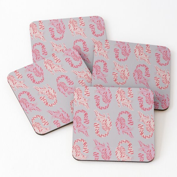 Item preview, Cute Jungle Tigers Pattern In Muted Colors Blue Gray designed and sold by scorpiolane.