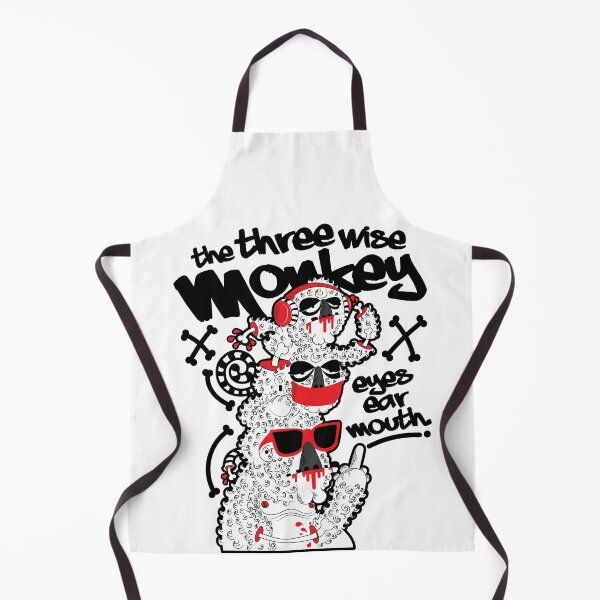 Item preview, The three wise monkey is covering eyes ear mouth. designed and sold by TISTSTUDIO.