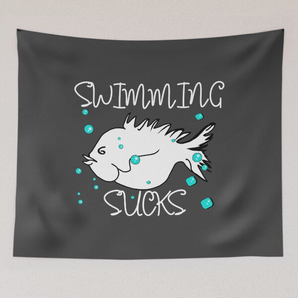 Item preview, Swimming Sucks funny swimming saying designed and sold by vibeno1.