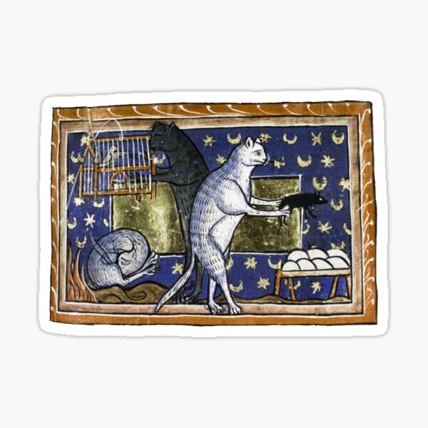 Item preview, Medieval cats designed and sold by year600.