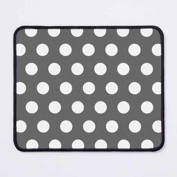 Item preview, White Polka Dots on Gray Background designed and sold by starrylite.