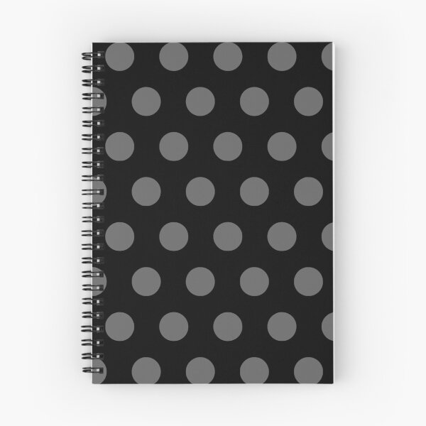 Item preview, Gray Polka Dots on Black Background designed and sold by starrylite.