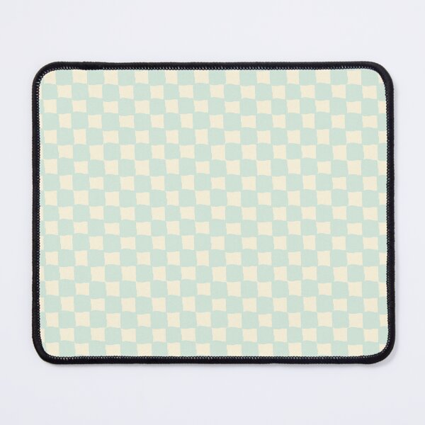 Item preview, small checkered mint, Checkerboard Check Checkered, small checks, pastel green, cream and mint, western, prairie, aesthetic, retro, vintage, cowgirl designed and sold by blomastudios.