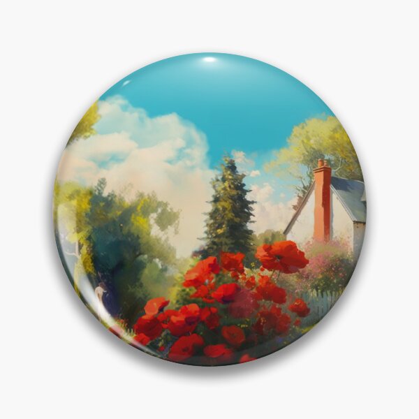 Item preview, Cottage with Poppies - *Client Commission* designed and sold by Boundliss.