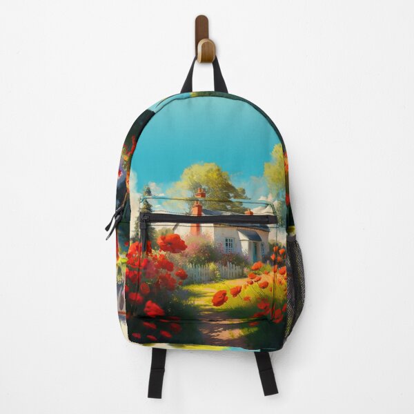 Item preview, Cottage with Poppies - *Client Commission* designed and sold by Boundliss.