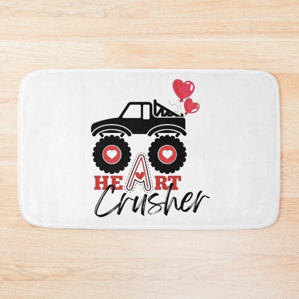 Item preview, Kids I Crush Hearts Monster Truck Toddler Boys Valentines| Kids Valentines Day Monster Truck Boys Toddler Heart Crusher designed and sold by droolingdreams.