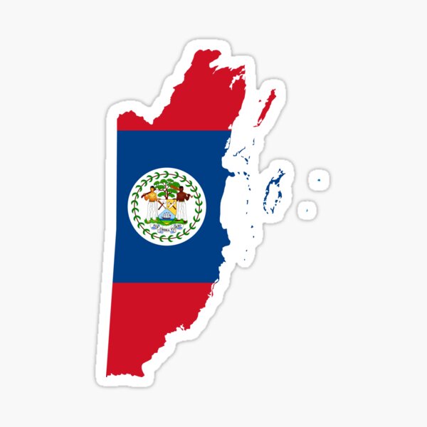 Item preview, Belize  Flag Map Country designed and sold by Muss 86.