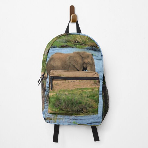 Item preview, Elephant in the Crocodile River  designed and sold by Fitra  Arts.