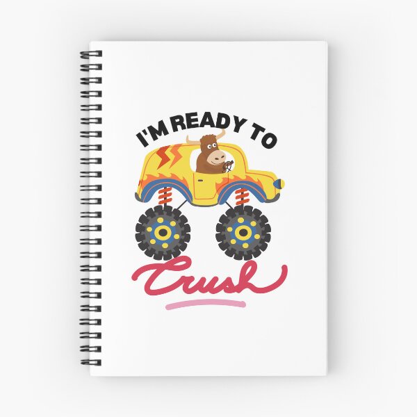 Item preview, Kids I Crush Hearts Monster Truck Toddler Boys Valentines| Kids Valentines Day Monster Truck Boys Toddler I'm ready to crush| Buffalo riding monster truck designed and sold by droolingdreams.
