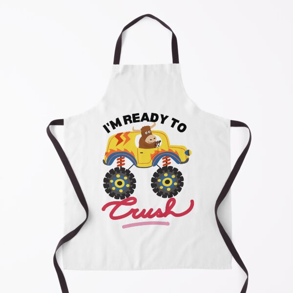 Item preview, Kids I Crush Hearts Monster Truck Toddler Boys Valentines| Kids Valentines Day Monster Truck Boys Toddler I'm ready to crush| Buffalo riding monster truck designed and sold by droolingdreams.