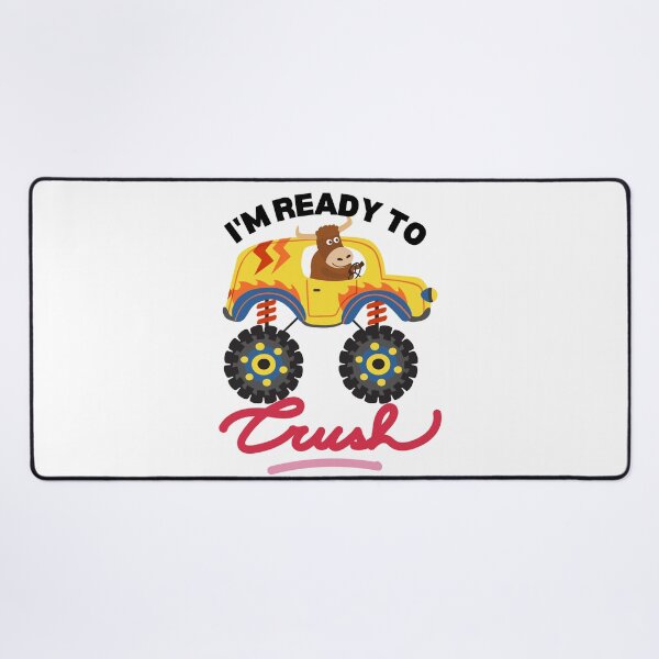 Item preview, Kids I Crush Hearts Monster Truck Toddler Boys Valentines| Kids Valentines Day Monster Truck Boys Toddler I'm ready to crush| Buffalo riding monster truck designed and sold by droolingdreams.