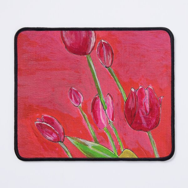 Item preview, Red Tulip Acrylic Drawing designed and sold by Mimi Huang.