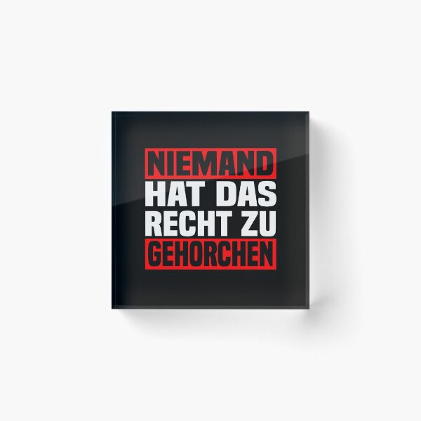 Artikelvorschau, Kopie von nobody has the right to obey entworfen und verkauft von blankshirt.