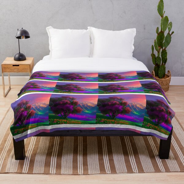 Item preview, Hermosa pintura de paisaje psicodélico designed and sold by KoolStuffRUS.