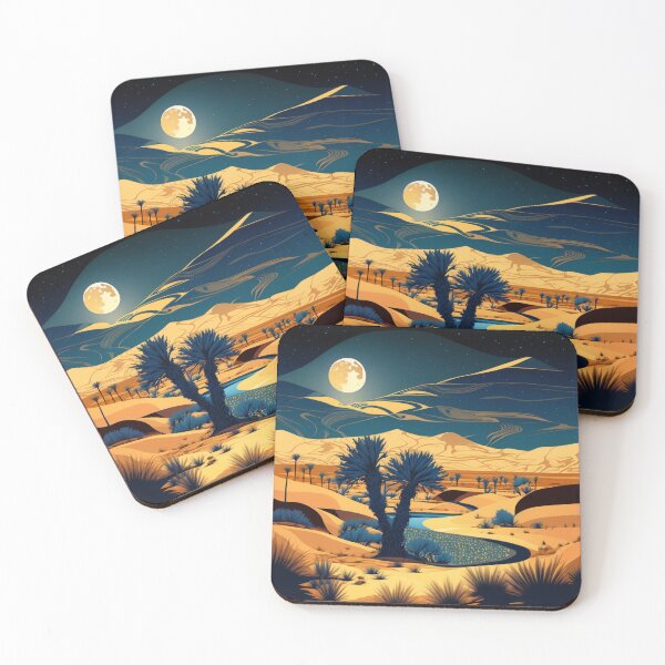 Item preview, Desert at night designed and sold by Cheese Design Studio.