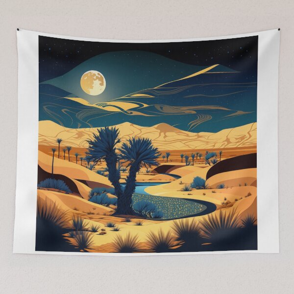 Item preview, Desert at night designed and sold by Cheese Design Studio.