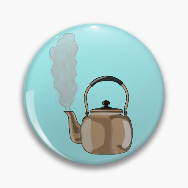 Item preview, Stovetop or hob kettle cartoon illustration designed and sold by Misscartoon.