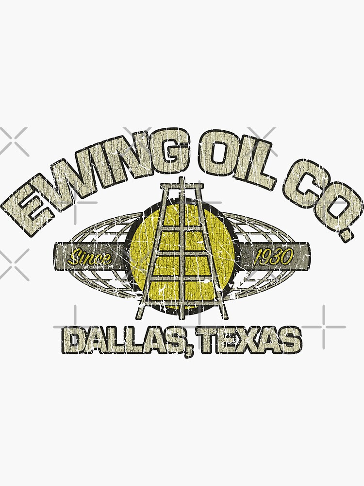 "Ewing Oil Company 1930" Sticker for Sale by AstroZombie6669 Redbubble