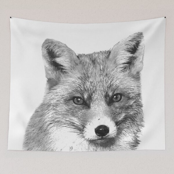 Item preview, Black and White Fox designed and sold by Alemi.