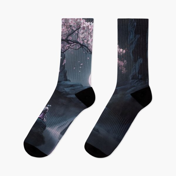 Item preview, A Moment of Zen: Cherry Blossoms and a Waterfall designed and sold by Digital-Dreamer.