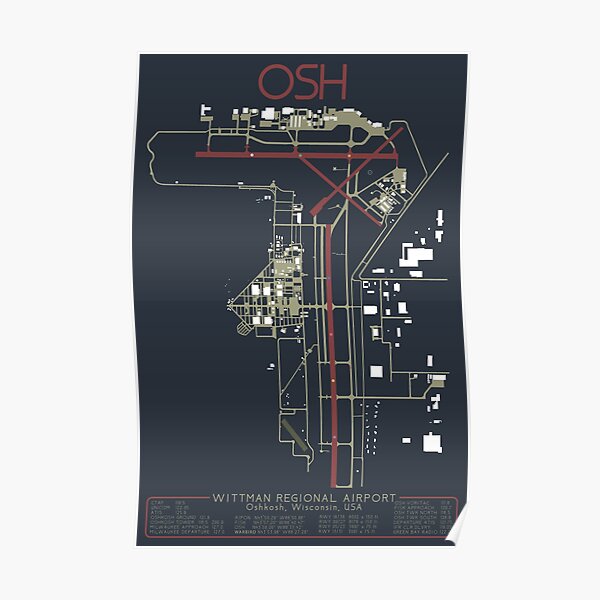OSH- Wittman Regional Airport Art Poster