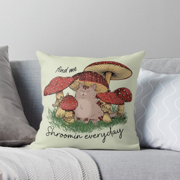 Item preview, Find Me Shroomin Everyday. For a mushroom farmer, for cat lover, for a mushroom forager. designed and sold by Wentoo.
