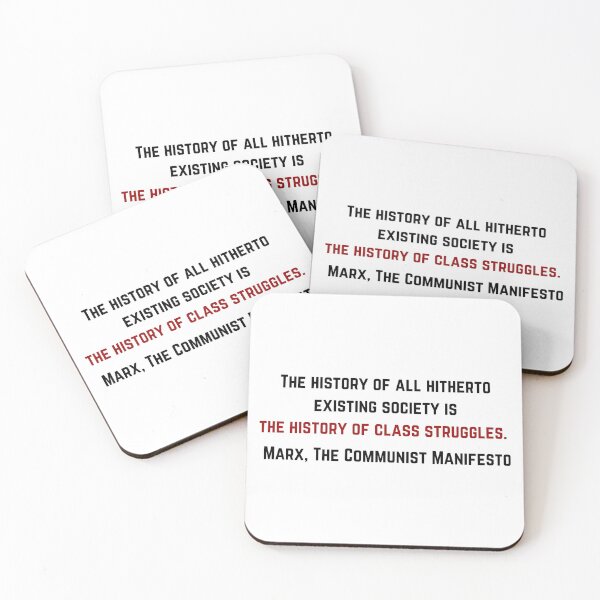 Item preview, Karl Marx History of Class Struggles Quote designed and sold by BluebellPainter.