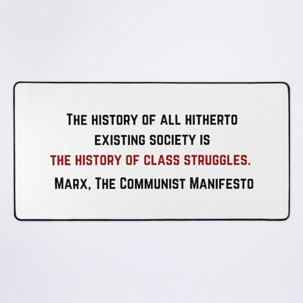 Item preview, Karl Marx History of Class Struggles Quote designed and sold by BluebellPainter.