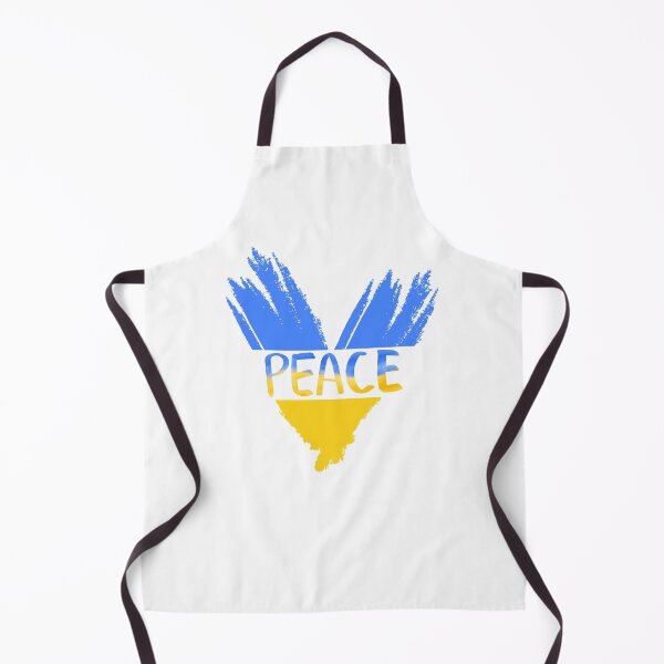 Item preview, Blue and yellow heart.Text peace designed and sold by Monlin.