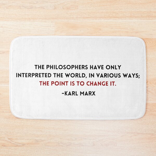 Item preview, Karl Marx Philosophers Quote designed and sold by BluebellPainter.